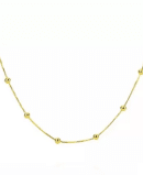 Corrente Veneziana de Bolinhas 50cm - Ouro 10mls