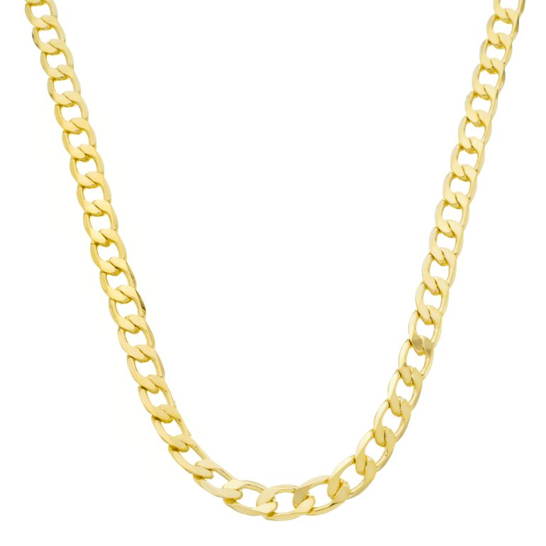 Corrente Grumet Grossa 6mm. 60cm - Ouro 10mls