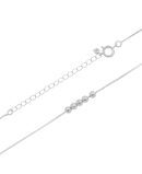 Corrente Veneziana com Bolinhas 45cm - Ródio